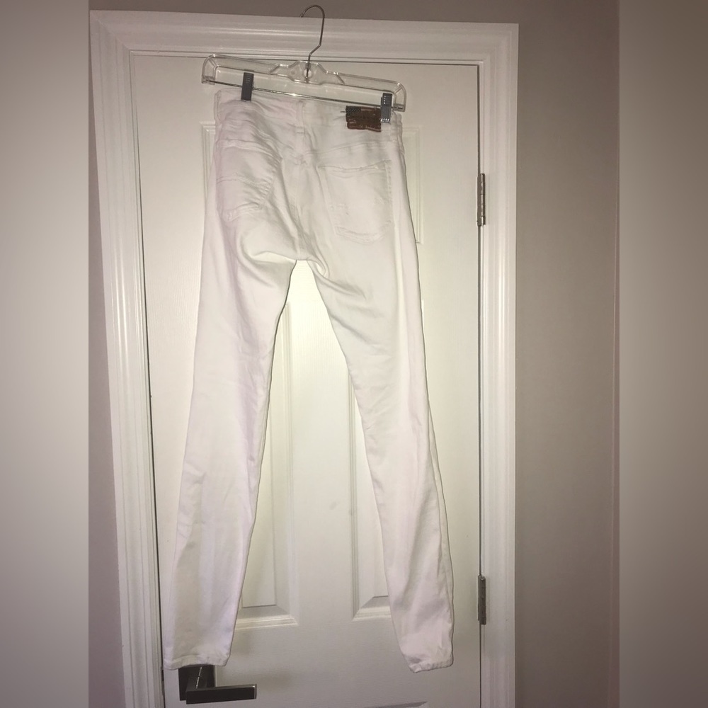 Ralph Lauren Denim & Supply skinny white denim jeans size 27/32 - Picture 4 of 9